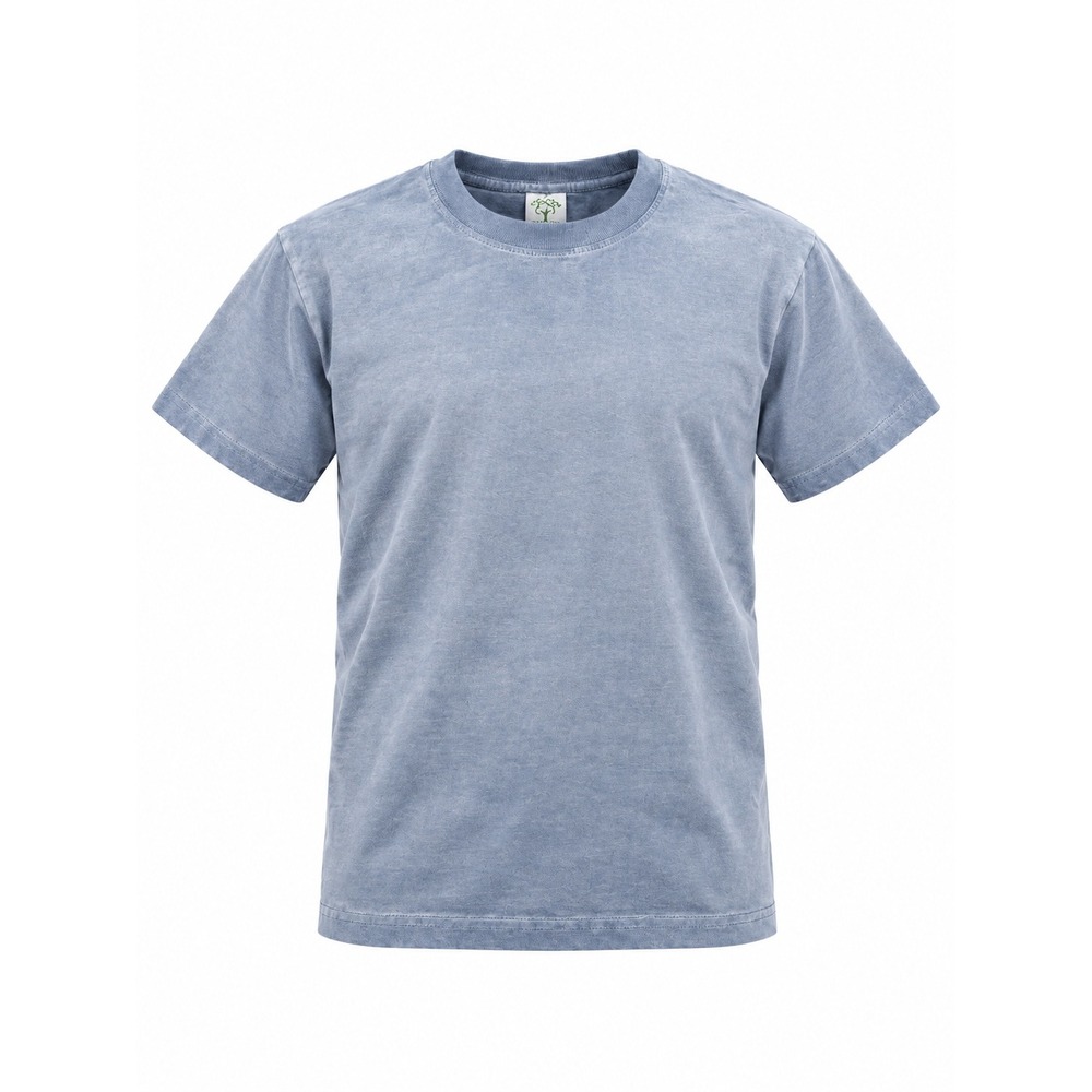 Cotton Collective Kids Oversized T-Shirt Medium Blue Mineral Wash 100% Cotton